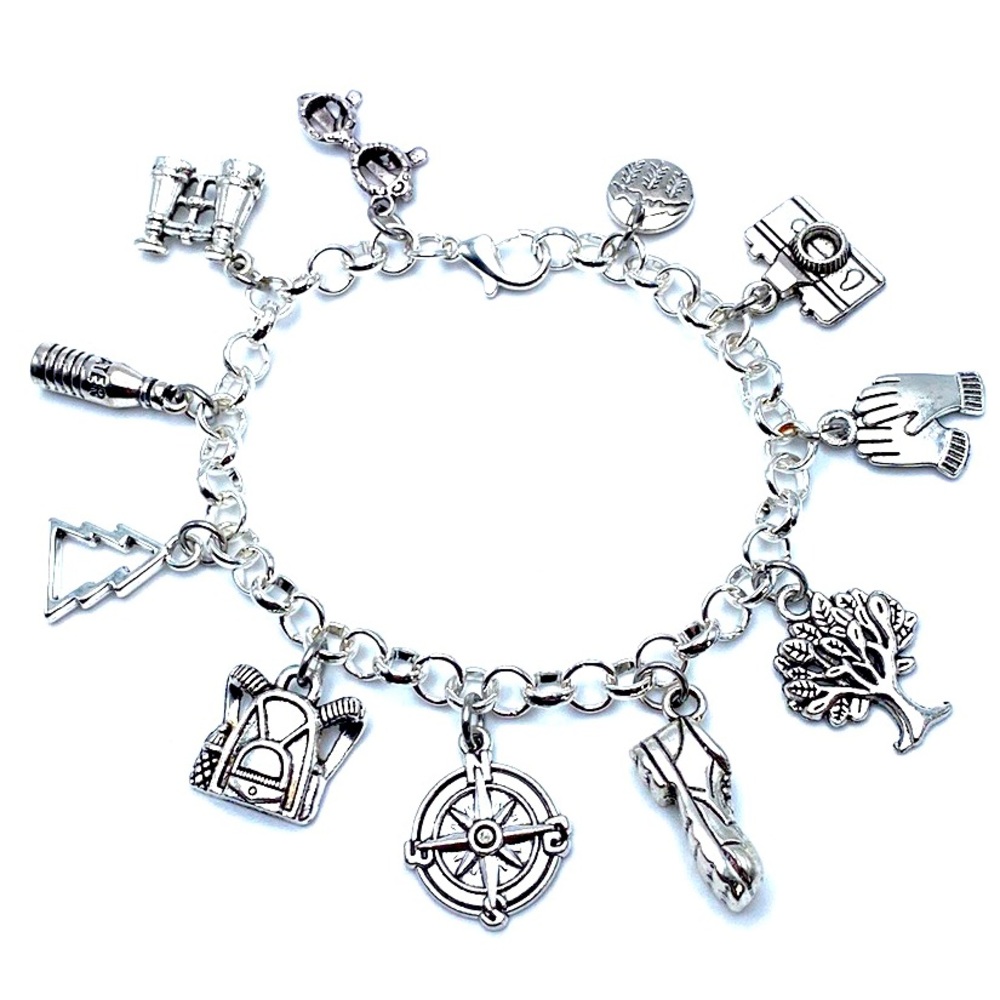 Hiking Charm Bracelet Take A Hike Charms